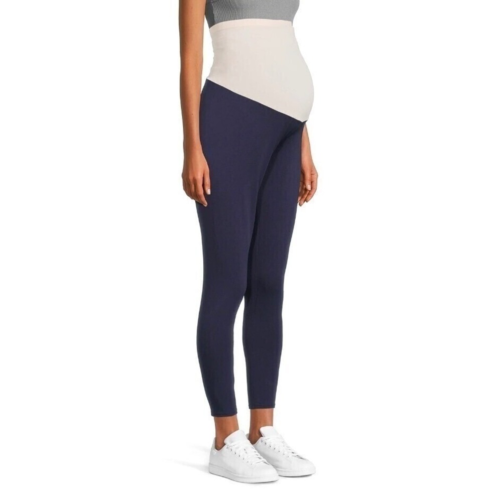 Destination Maternity Core Legging Womens Size XL 16/18 Blue Ultra Soft Ankle
